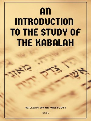 cover image of An Introduction to the Study of the Kabalah